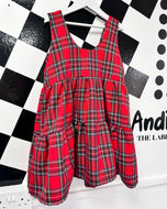 Red Tartan Layer Dress(3mnths-14yrs)