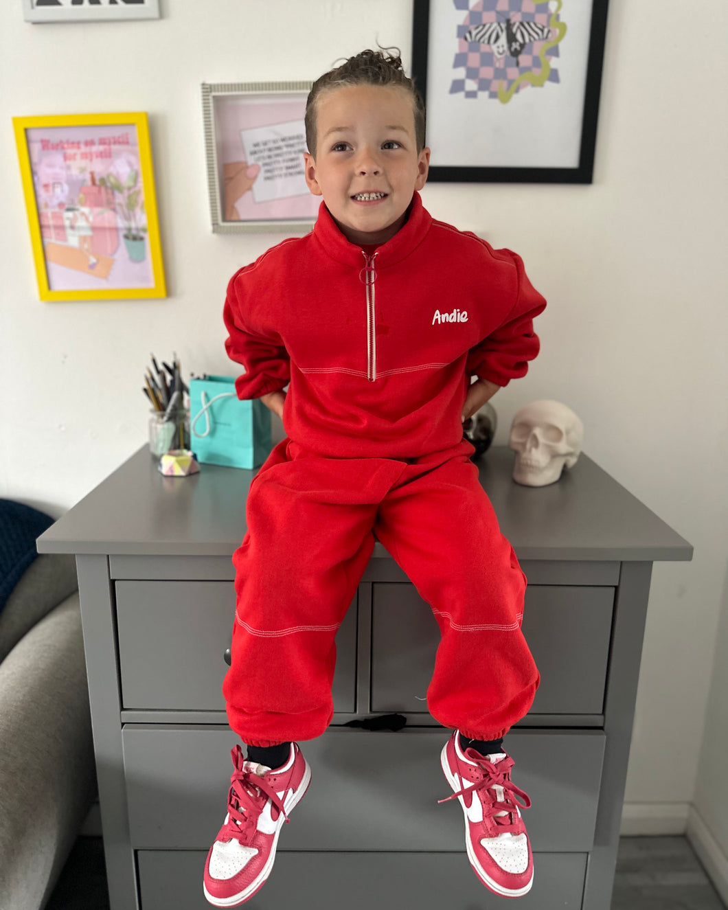 Red Jogging suit (3mnth - 14 yrs)