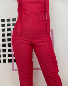 Red Denim Trousers