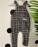 Grey Tartan Dungarees (3mnths -14yrs)